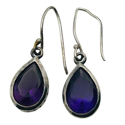 Sale Photo Thumbnail #248: Sterling Amethyst Earrings