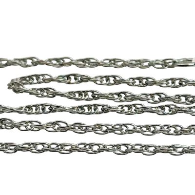 Sale Photo Thumbnail #413: Signed Sterling Rope Chain Necklace