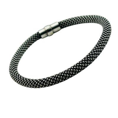 Sale Photo Thumbnail #56: Sterling Popcorn Magnetic Chain Bracelet