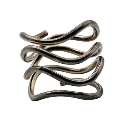 Sale Photo Thumbnail #333: Sterling Wrap Ring Sz 7.5