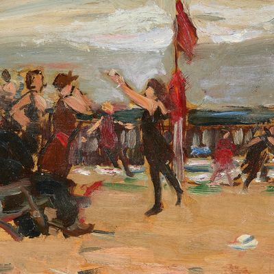 Theresa Bernstein "Beach at Gloucester" Painting