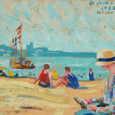 John Gilmore Wolcott "St. Jean de Luz" Painting