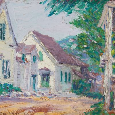Morris Hall Pancoast "On Rocky Neck" Oil Painting