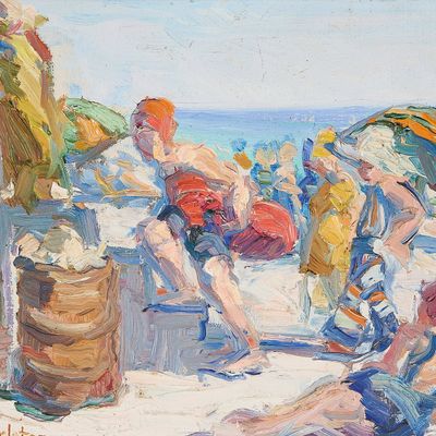 Anne Carleton "Ongonquit Beach" Painting