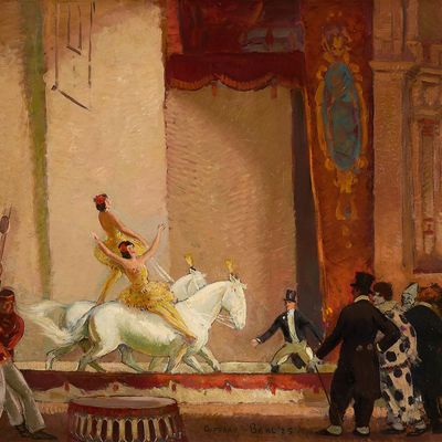 Gifford Beal "Circus at the Hippodrome" Painting