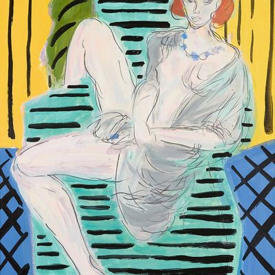 de Hory "Woman in Armchair" Aft. Matisse Gouache