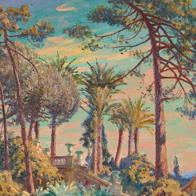William Horton "Outside Naples" Landscape Painting