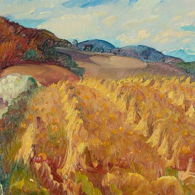 Abraham Leon Kroll "October" Painting 1921