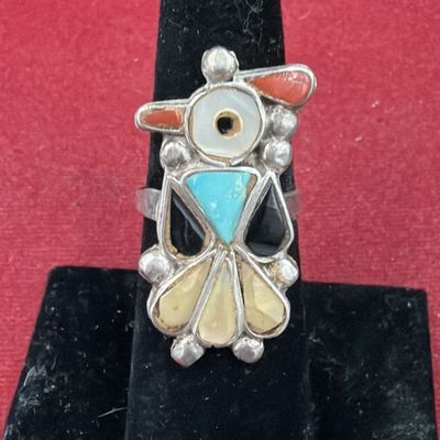 Vintage Native American Zuni Sterling Ring