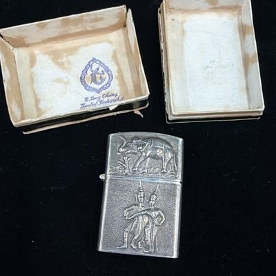 Siam Sterling Lighter with Original Case