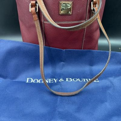 Dooney & Bourke Red Pebble Leather Lexington