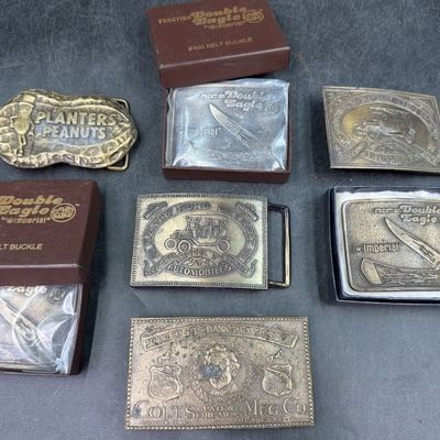Vintage Brass Belt Buckles