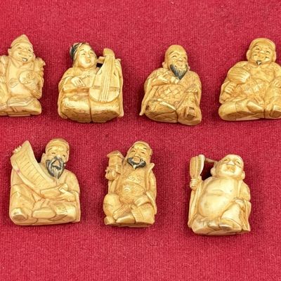 Vintage Japanese Ivory Figures