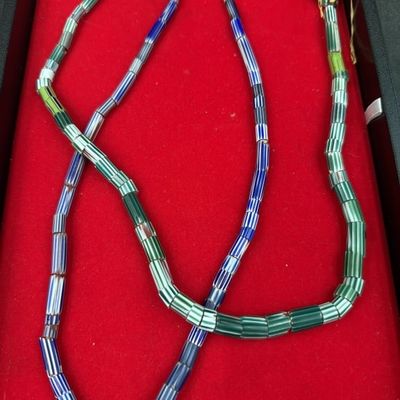 Vintage Chevron Beads