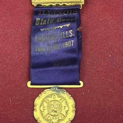 Vintage 1907 Delegate Badge