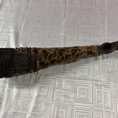 African Tribal War Horn Very Early Piece
