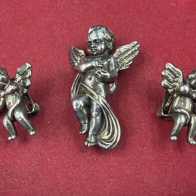Sterling Silver Cherub Jewelry