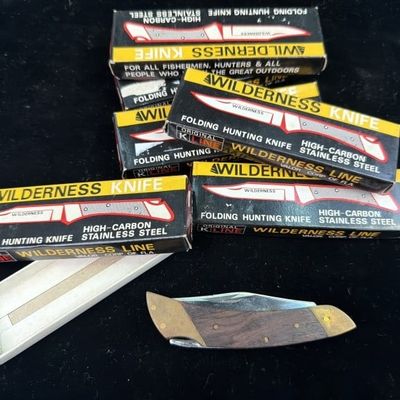 Original Old Stock K Line Wilderness Pocket Knives