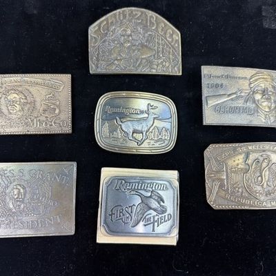Vintage Brass Belt Buckles