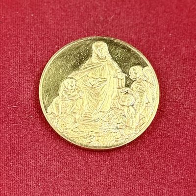 Gold Plated Sterling Medallion