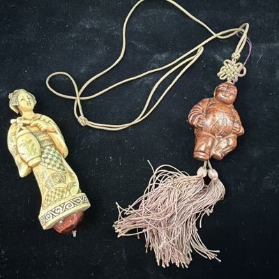 Vintage Asian Ivory Toggles for Traditional Garments