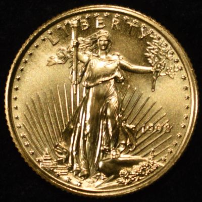 1998 1/10TH OZ $5 GOLD EAGLE