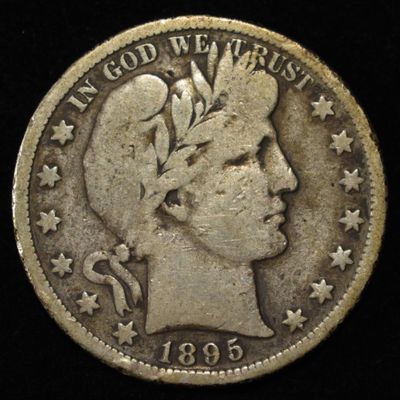 1895-S BARBER HALF DOLLAR VG