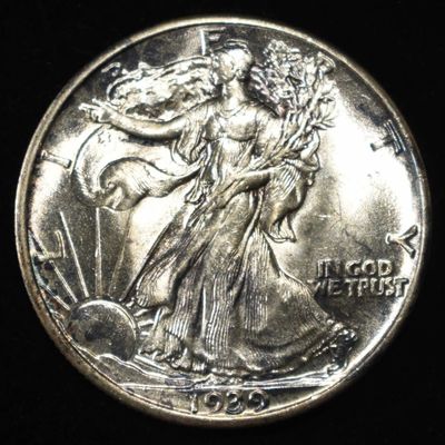 1939 WALKING LIBERTY HALF DOLLAR CH BU