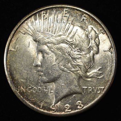 1923-S PEACE DOLLAR AU/BU