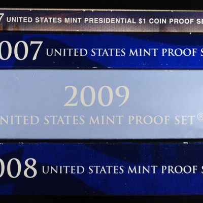 2007, 08, 09 US PROOF SETS