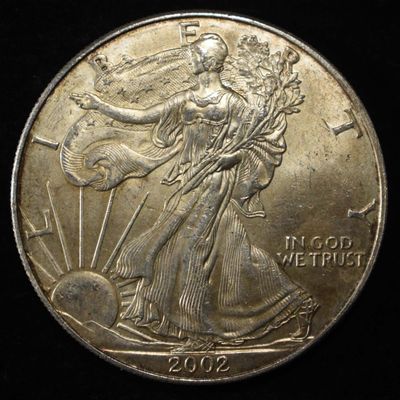 2002 AMERICAN SILVER EAGLE