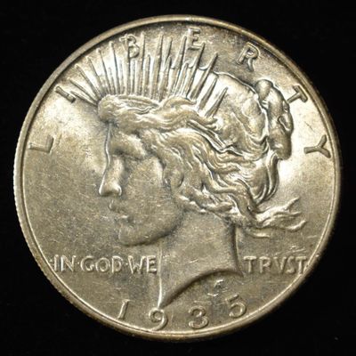 1935-S PEACE DOLLAR CH AU