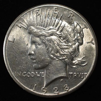 1928 PEACE DOLLAR AU/BU