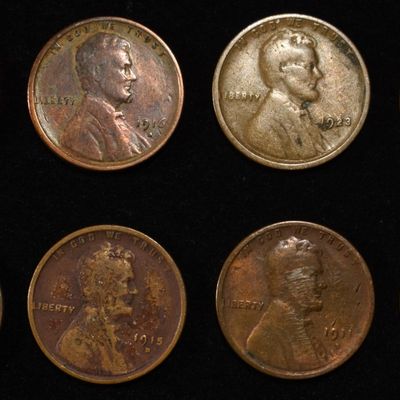 8 NICE EARLY SEMIKEY WHEAT CENTS