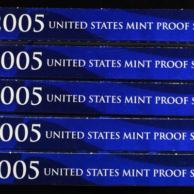 (5) 2005 MINT PROOF SETS