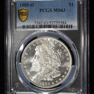 1885-O MORGAN DOLLAR PCGS MS63