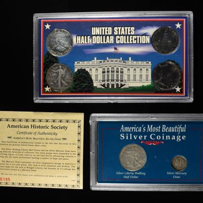 (2) COIN PLAQUES