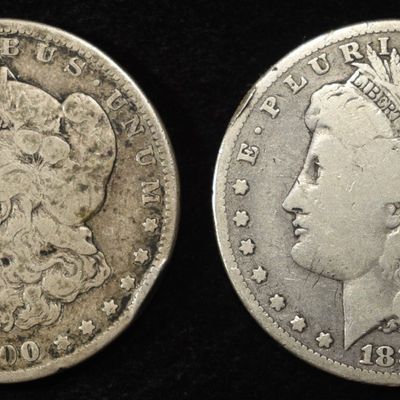 1880-O & 1900-O MORGAN DOLLARS
