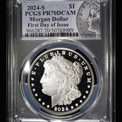 2024-S MORGAN DOLLAR PCGS PR70DCAM FDI