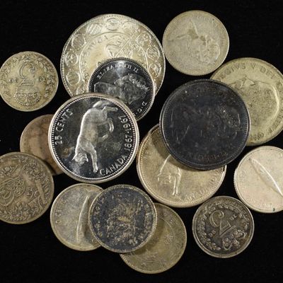 MIXED FOREIGN 50-92.5% SILVER COLLECTORS LOT