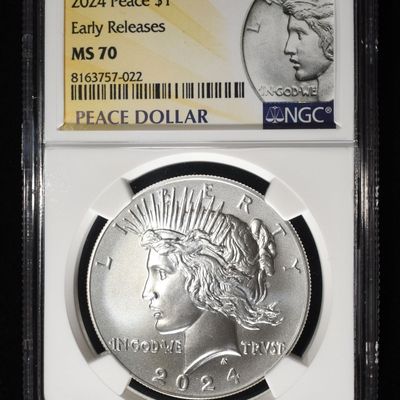 2024 PEACE DOLLAR NGC MS70 EARLY RELEASES