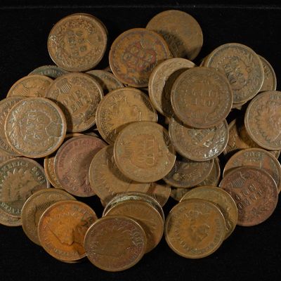 (50) INDIAN CENTS