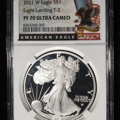 2021-W AMERICAN SILVER EAGLE NGC PF70 ULTRA CAMEO