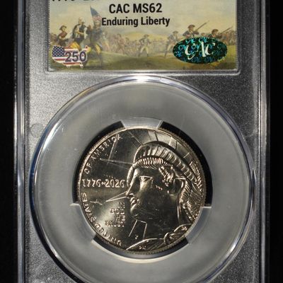 1776-2026-P 50C ENDURING LIBERTY CAC MS62