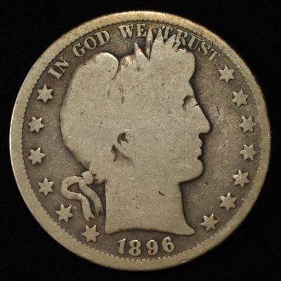 1896-S BARBER HALF DOLLAR GOOD