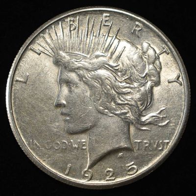 1925-S PEACE DOLLAR AU/BU