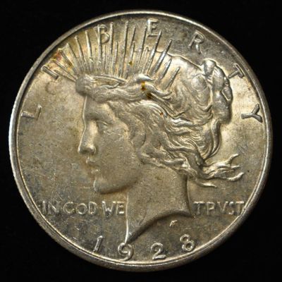 1928-S PEACE DOLLAR CH AU