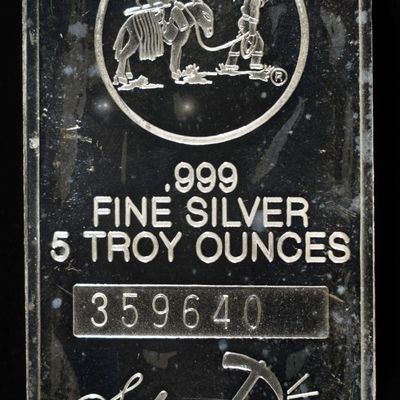 SILVERTOWNE 5 OZ .999 SILVER BAR