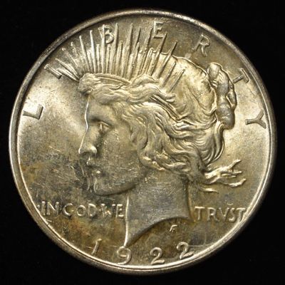 1922 PEACE DOLLAR BU