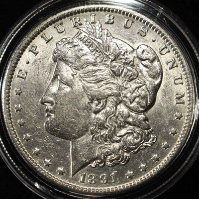 1891 MORGAN DOLLAR AU/BU